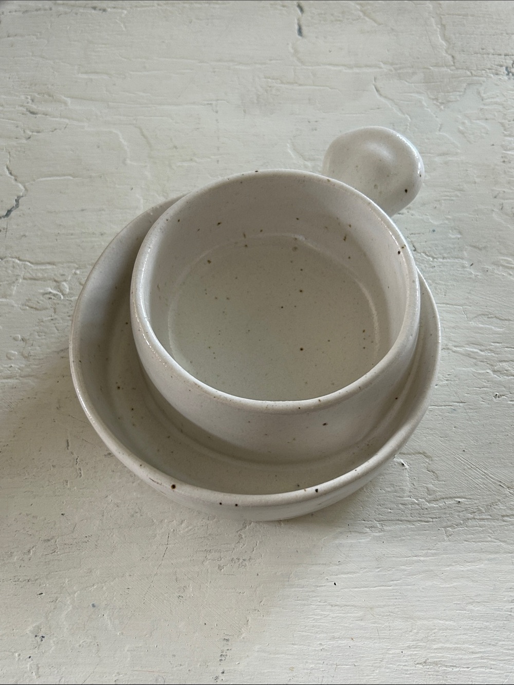 Handcrafted Ceramic Bowl Cream Speckled